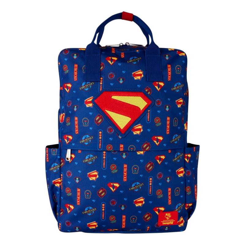 DC Comics — Superman All-Over Print Full-Size Backpack | AE Toy Box