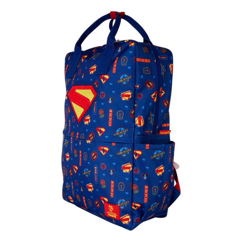 DC Comics — Superman All-Over Print Full-Size Backpack | AE Toy Box