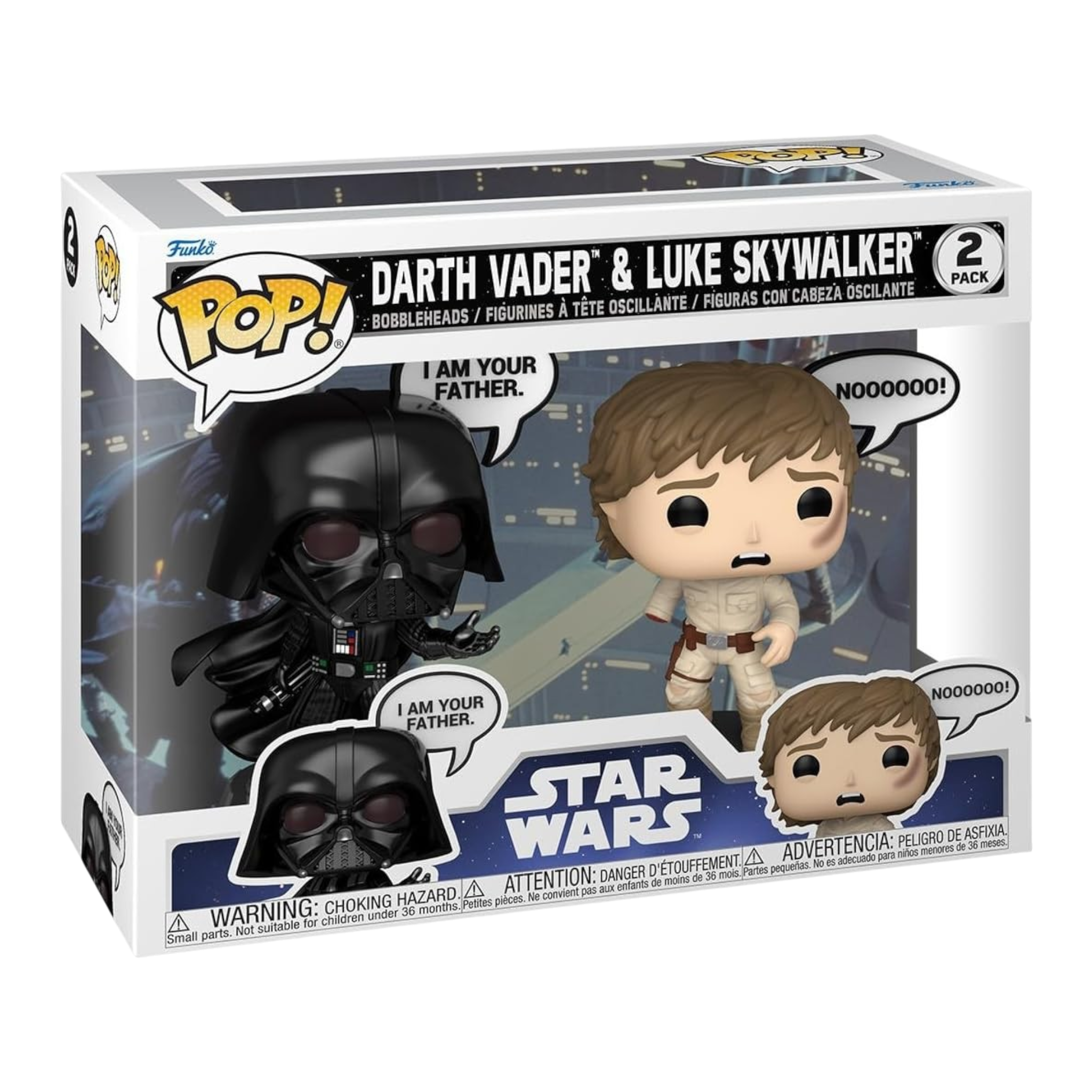 Star Wars: Sayings - Vader and Luke & Luke 2PK AE Toy Box