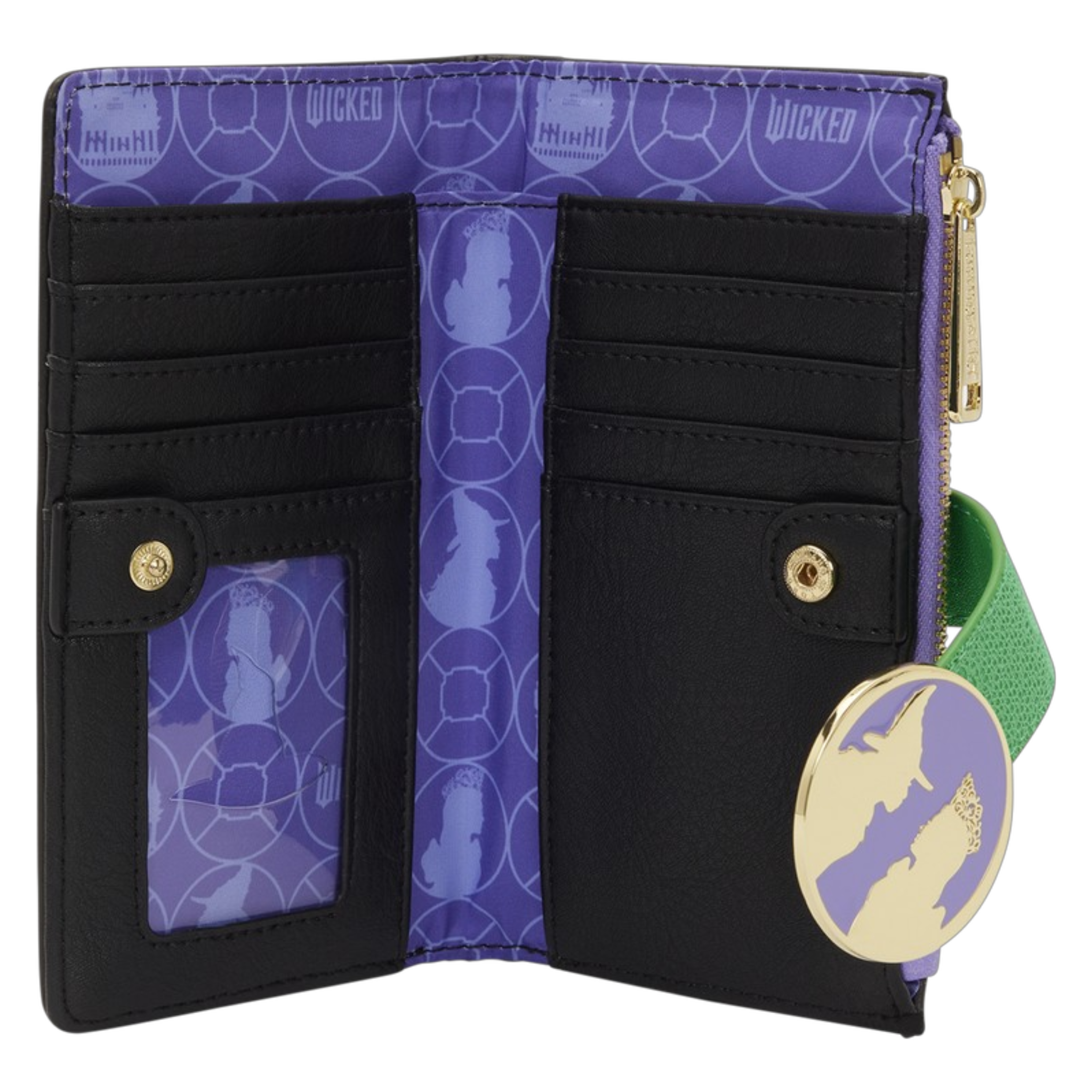 Wicked Glinda and Elphaba Floral & Lace Flap Wallet | AE Toy Box