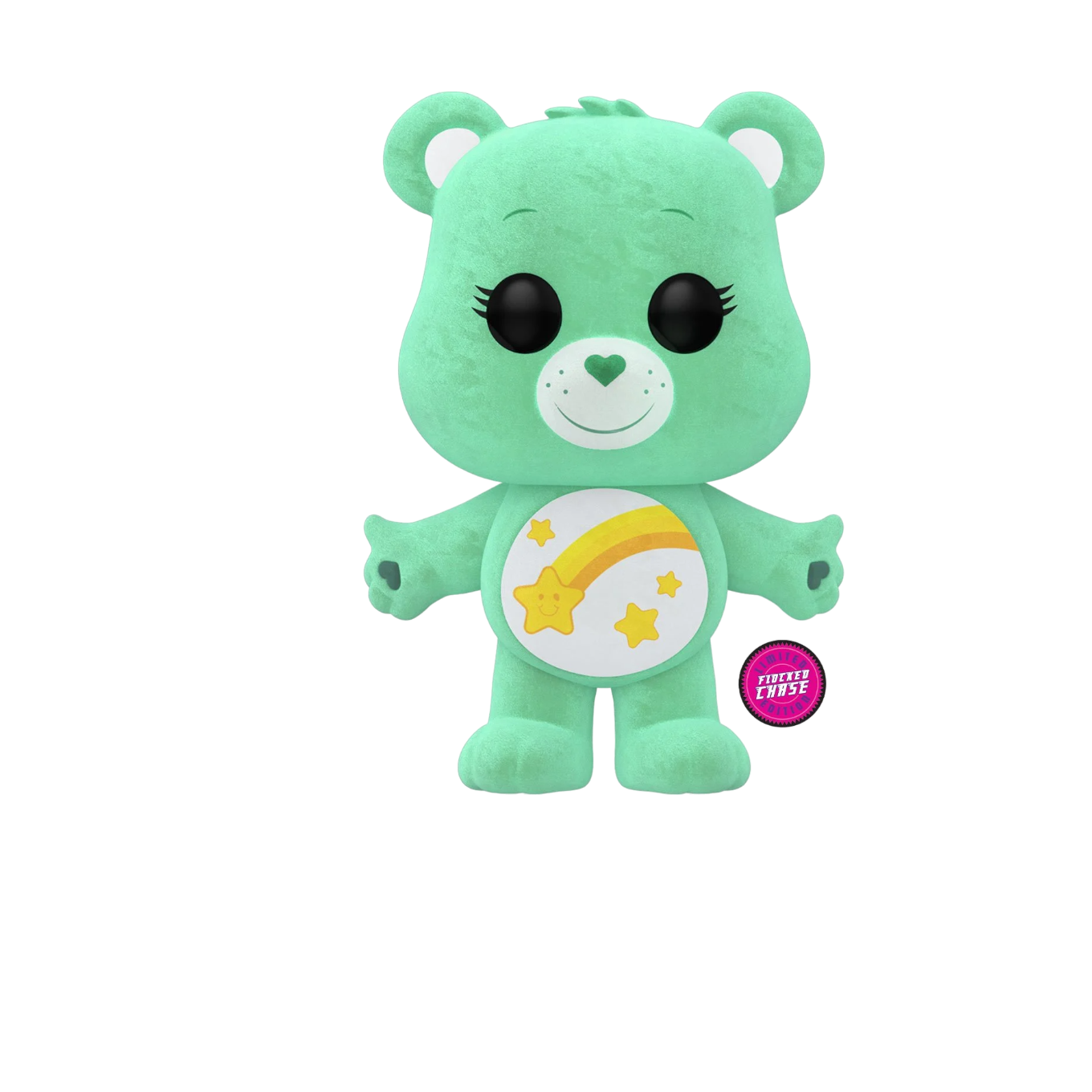 Care Bears 40th Anniversary - Wish Bear Flocked Chase Funko Toy Store