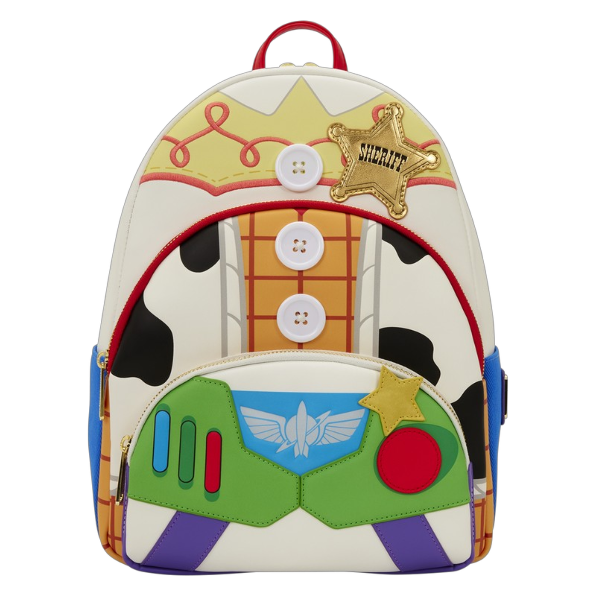 Pixar Toy Story 5 Triple Pocket Jessie, Woody & Buzz Midi Backpack | AE Toy Box