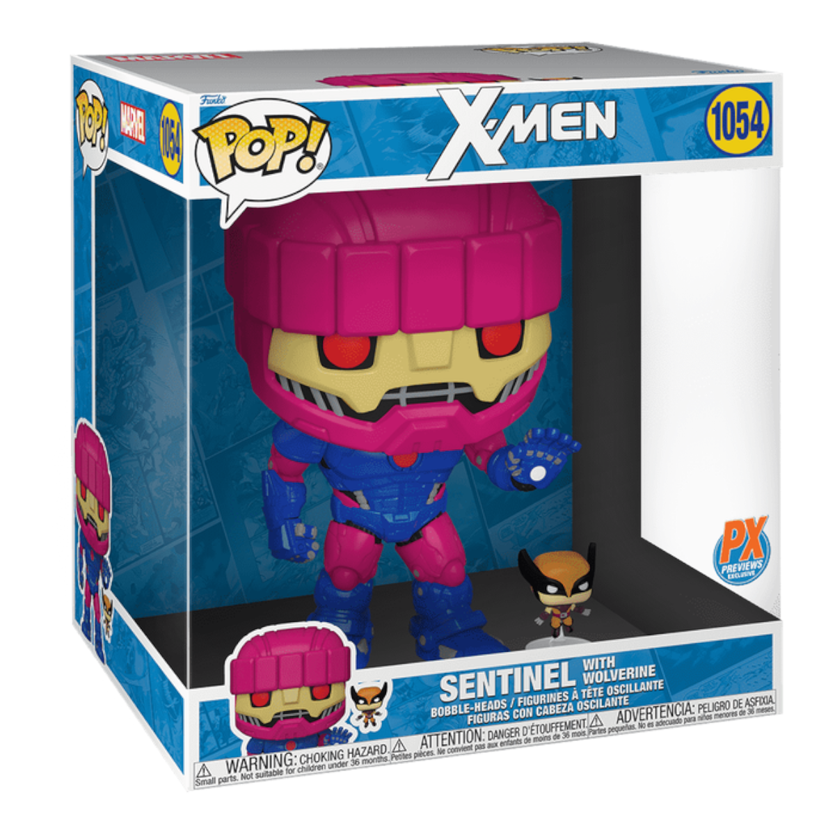 Jumbo: X-Men Sentinel with Wolverine Previews Exclusive Vinyl Figure Funko Toy Store