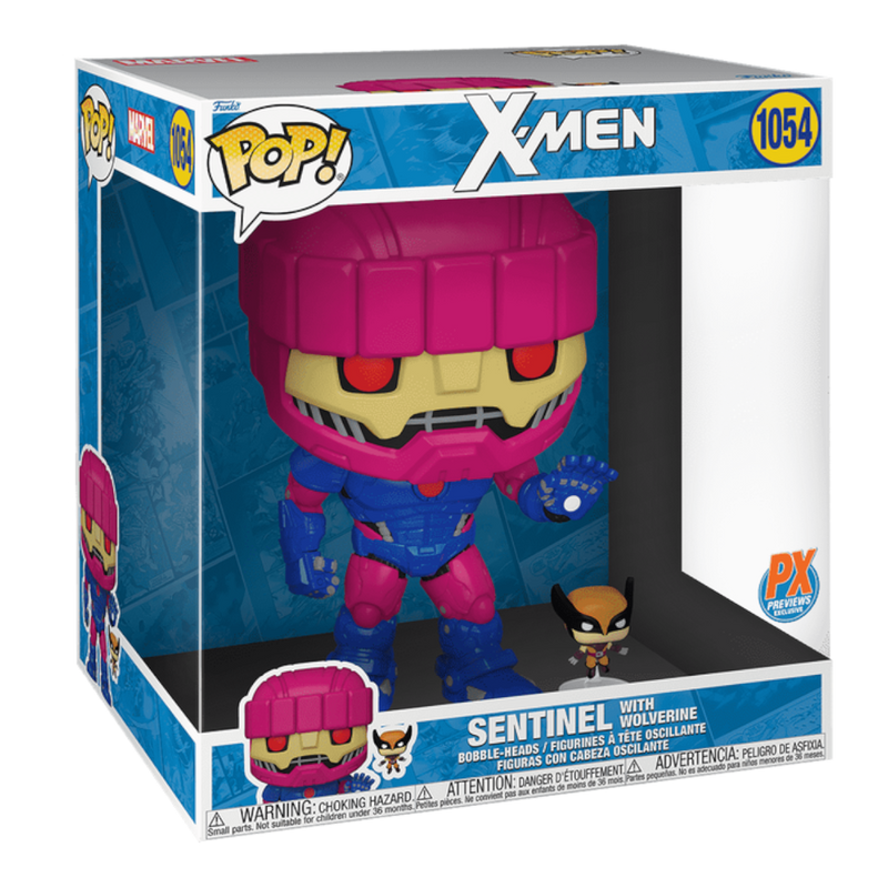 Jumbo: X-Men Sentinel with Wolverine Previews Exclusive Vinyl Figure Funko Toy Store