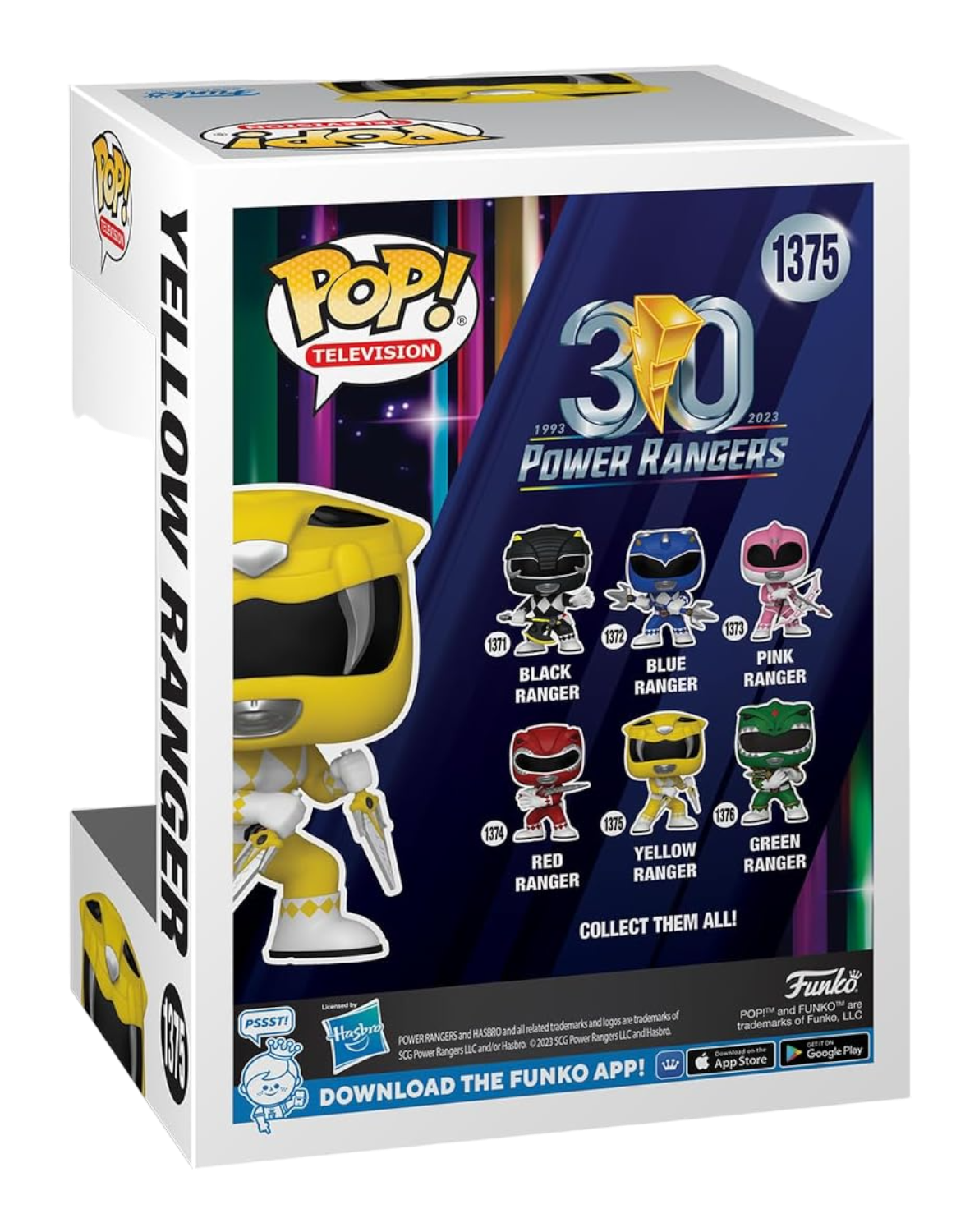 Power Ranger 30th Anniversary Yellow Funko Toy Store